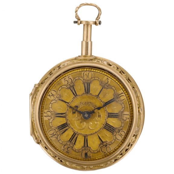 German repoussé pair cased repeating pocket watch Circa 1739 German repoussé pair cased repeating pocket watch Circa 1739