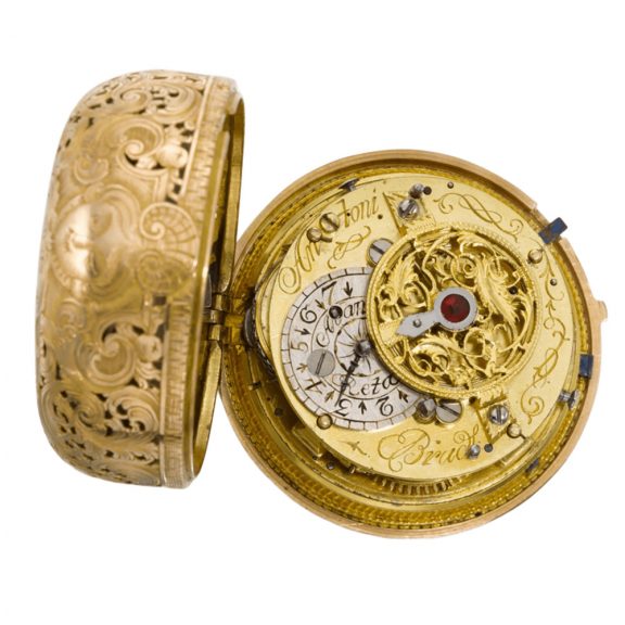 German repoussé pair cased repeating pocket watch Circa 1739 German repoussé pair cased repeating pocket watch Circa 1739