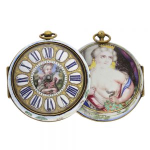 French enamel verge with 