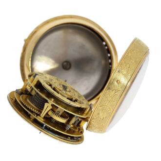 French gold "Louis XIV" Oignon verge pocket watch Circa 1700