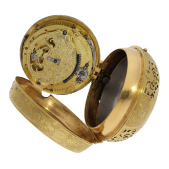 French gold "Louis XIV" Oignon verge pocket watch Circa 1700