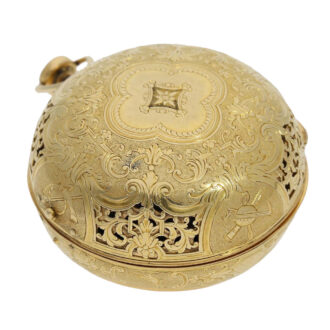 French gold "Louis XIV" Oignon verge pocket watch Circa 1700