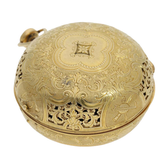 French gold "Louis XIV" Oignon verge pocket watch Circa 1700 French gold "Louis XIV" Oignon verge pocket watch Circa 1700