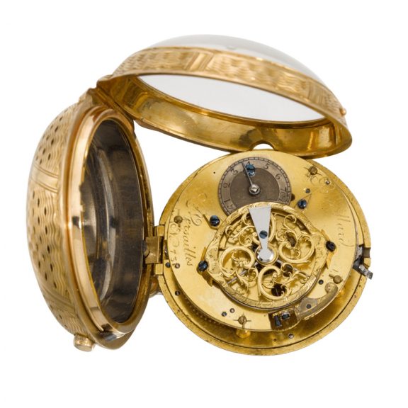 French gold quarter repeating and striking verge Circa 1760 French gold quarter repeating and striking verge Circa 1760