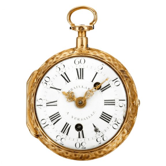 French gold quarter repeating and striking verge Circa 1760