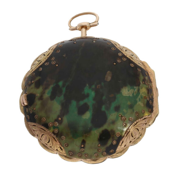 English pair cased watch with Tortoiseshell case Circa 1800 English pair cased watch with Tortoiseshell case Circa 1800