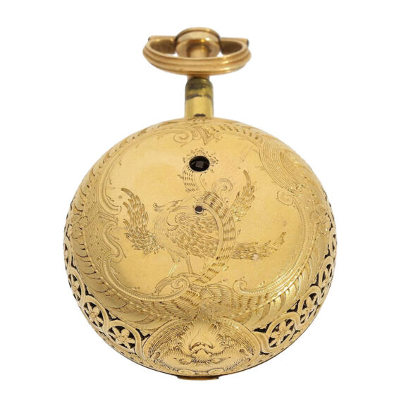 English 22k gold/enamel pair cased pocket watch Circa 1780 English 22k gold/enamel pair cased pocket watch Circa 1780