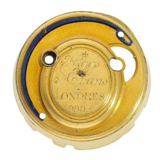 English 22k gold/enamel pair cased pocket watch Circa 1780