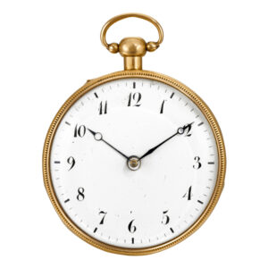 French gold quarter repeating cylinder pocket watch Circa 1810
