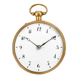 French gold quarter repeating cylinder pocket watch Circa 1810