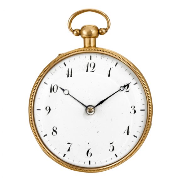 French gold quarter repeating cylinder pocket watch Circa 1810