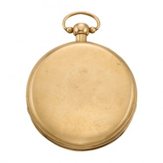 French gold quarter repeating cylinder pocket watch Circa 1810