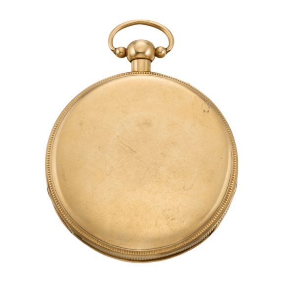 French gold quarter repeating cylinder pocket watch Circa 1810 French gold quarter repeating cylinder pocket watch Circa 1810