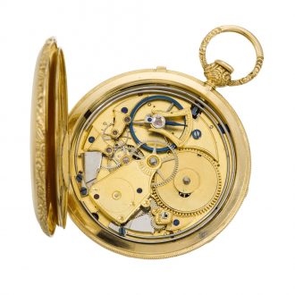 Swiss gold quarter repeating special lever watch Circa 1830