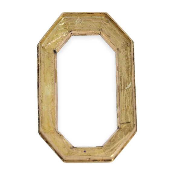 Swiss 18k gold octagonal shaped ring watch Circa 1800 Swiss 18k gold octagonal shaped ring watch Circa 1800