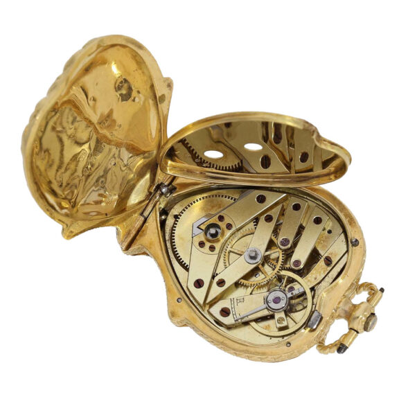 Swiss decorative flower basket form cylinder watch Circa 1850 Swiss decorative flower basket form cylinder watch Circa 1850