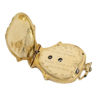 Swiss decorative flower basket form cylinder watch Circa 1850