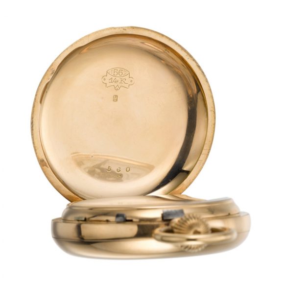 Swiss double dialled keyless lever watch with moon phases Circa 1890 Swiss double dialled keyless lever watch with moon phases Circa 1890