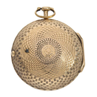 Swiss gold/enamel cylinder watch with chatelaine Circa 1740