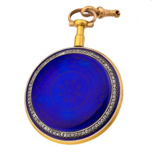 English gold, enamel and diamond-set lever watch Circa 1830