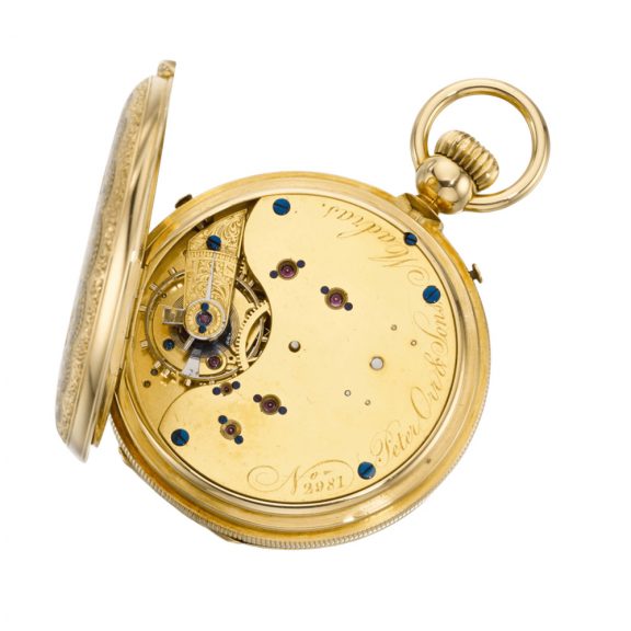 Rare Indian gold, enamel and diamond set pocket watch Circa 1875 Rare Indian gold, enamel and diamond set pocket watch Circa 1875