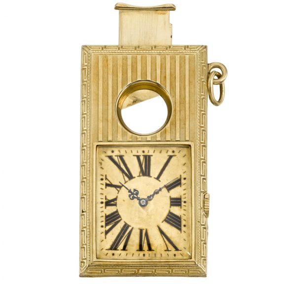 American keyless lever cigar cutter form watch Circa 1935 American keyless lever cigar cutter form watch Circa 1935