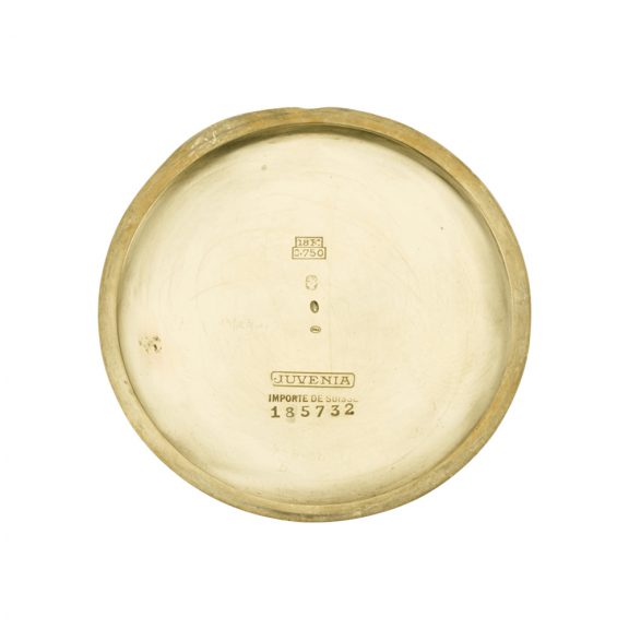 Swiss gold and enamel open faced keyless lever watch Circa 1930 Swiss gold and enamel open faced keyless lever watch Circa 1930
