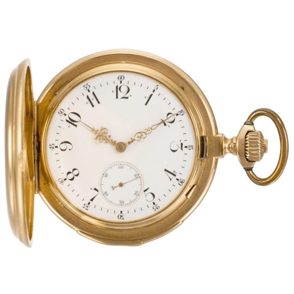 German hunting cased minute repeating keyless lever watch Circa 1900 German hunting cased minute repeating keyless lever watch Circa 1900