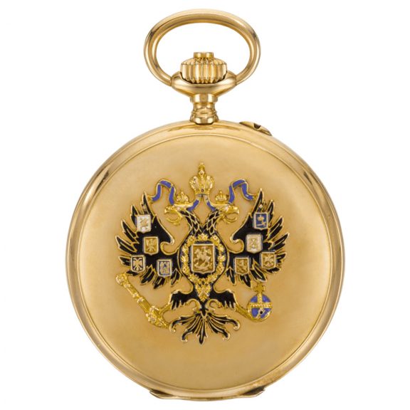 Swiss gold hunting cased keyless presentation watch Circa 1900