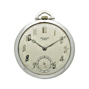 Swiss platinum open faced keyless lever watch Circa 1900