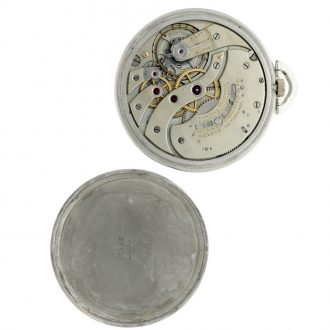 Swiss platinum open faced keyless lever watch Circa 1900 Swiss platinum open faced keyless lever watch Circa 1900