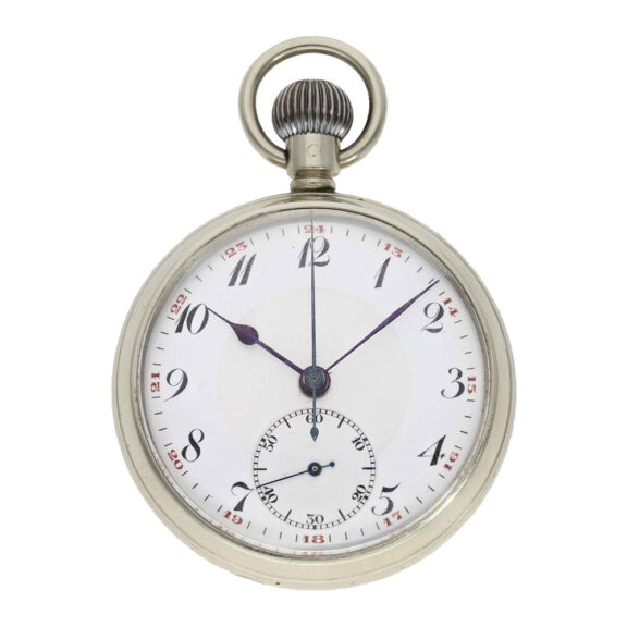 English nickel "military" lever pocket watch Circa 1940