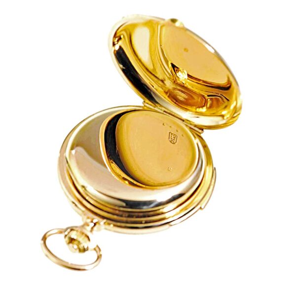 Swiss gold repeating watch with two jacquemarts Circa 1900 Swiss gold repeating watch with two jacquemarts Circa 1900