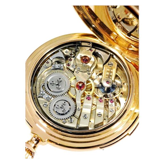 Swiss gold repeating watch with two jacquemarts Circa 1900 Swiss gold repeating watch with two jacquemarts Circa 1900