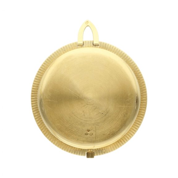 Swiss 18k gold open faced keyless lever dress watch Circa 1990 Swiss 18k gold open faced keyless lever dress watch Circa 1990