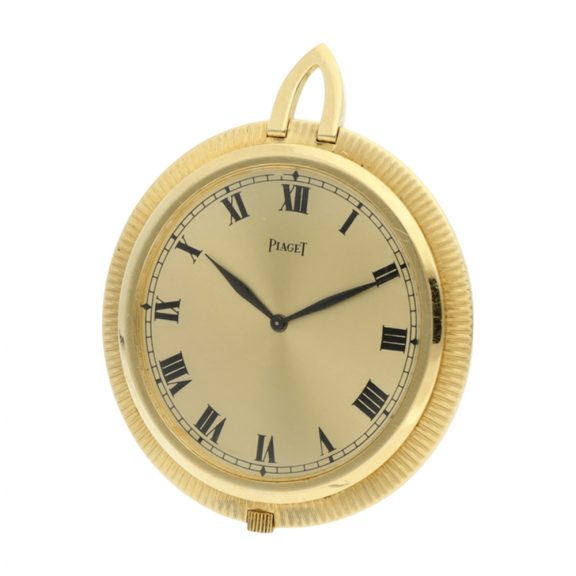 Swiss 18k gold open faced keyless lever dress watch Circa 1990 Swiss 18k gold open faced keyless lever dress watch Circa 1990