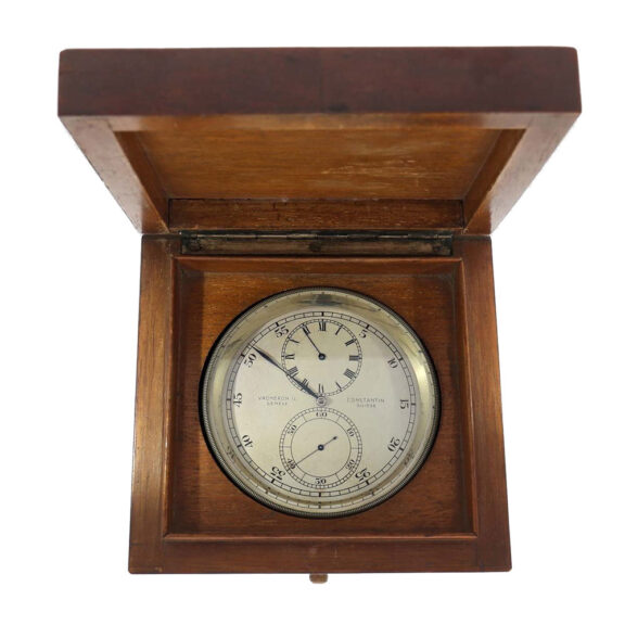 Swiss nickel deck chronometer with regulator dial Circa 1930