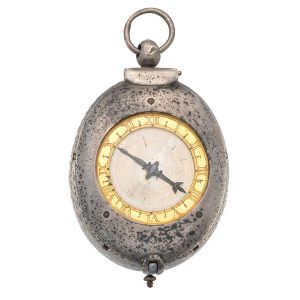 English silver oval puritan verge pocket watch Circa 1635