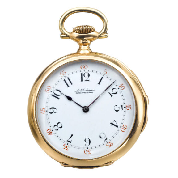 Swiss yellow gold minute repeating keyless watch Circa 1894