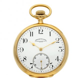 Swiss gold keyless Chronomètre Royal pocket Circa 1900