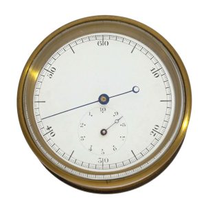 German brass open faced duplex watch Circa 1800