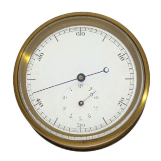 German brass open faced duplex watch Circa 1800