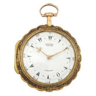 English gilt-metal pair case quarter striking clock watch Circa 1780