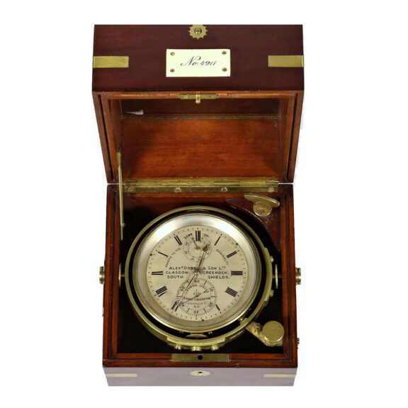 Scottish brass marine chronometer deck watch Circa 1880