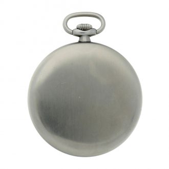 Swiss stainless steel open faced lever pocket watch Circa 1937