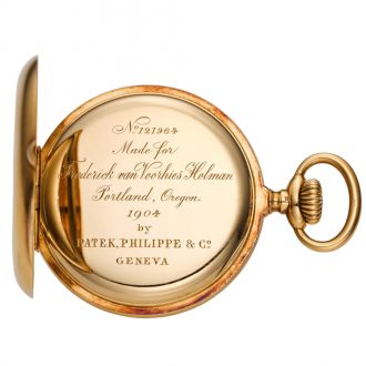 Swiss gold open faced pocket chronometer watch Circa 1903