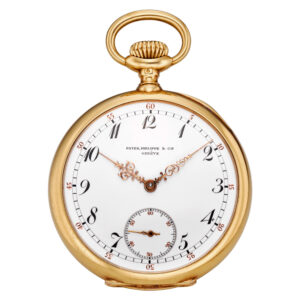 Swiss gold open faced pocket chronometer watch Circa 1903