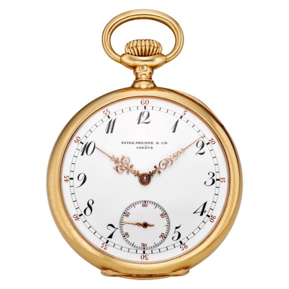 Swiss gold open faced pocket chronometer watch Circa 1903