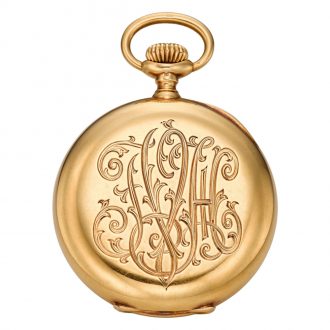 Swiss gold open faced pocket chronometer watch Circa 1903