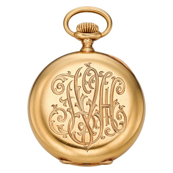 Swiss gold open faced pocket chronometer watch Circa 1903 Swiss gold open faced pocket chronometer watch Circa 1903